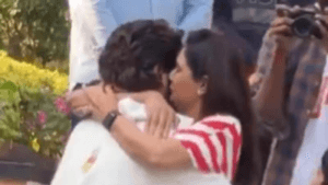 Sneha Reddy Breaks Down and Hugs Allu Arjun as He Returns Home After Spending a Night in Jail – Watch