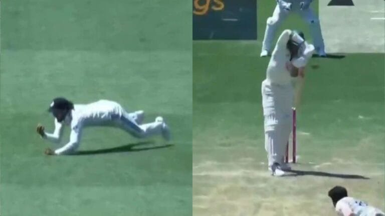 IND vs AUS 5th Test: KL Rahul’s Stong Low Catch for Nitish Kumar Reddy Dismised Mitchell Starc