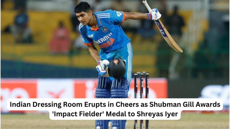 Watch: Indian Dressing Room Erupts in Cheers as Shubman Gill Awards ‘Impact Fielder’ Medal to Shreyas Iyer